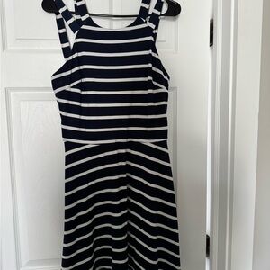 Striped Navy and White Women's Dress size xl